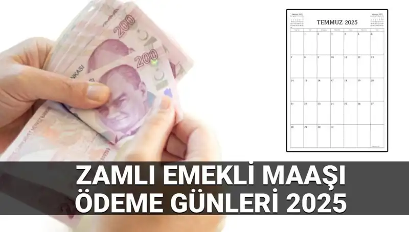 2025'te Emekli Maaşları Zamlı Ödeme Günleri ve Farklar